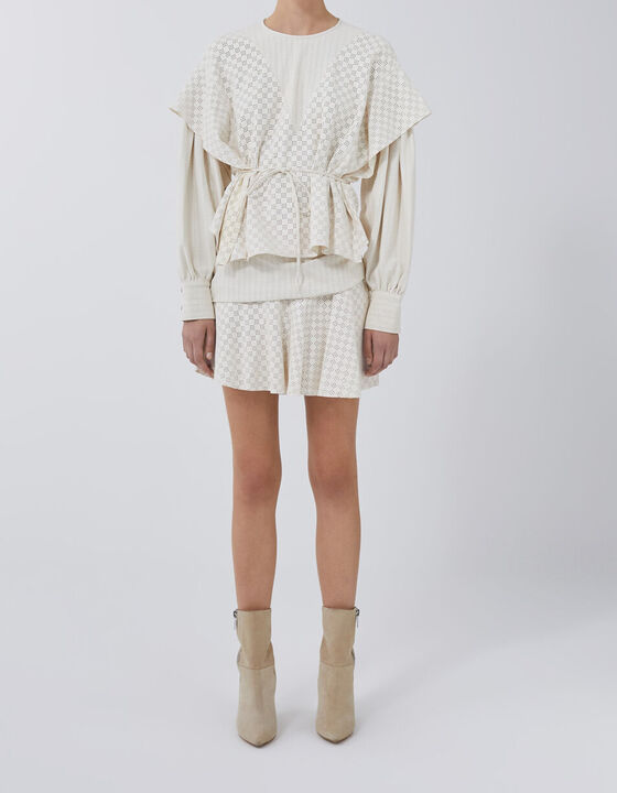 TILOK PERFORATED LEATHER TOP